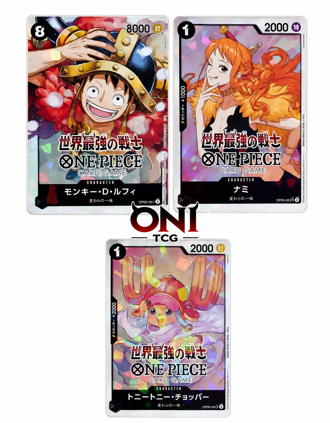 3 Promo Stickers The World's Strongest Warriors One Piece Card Game